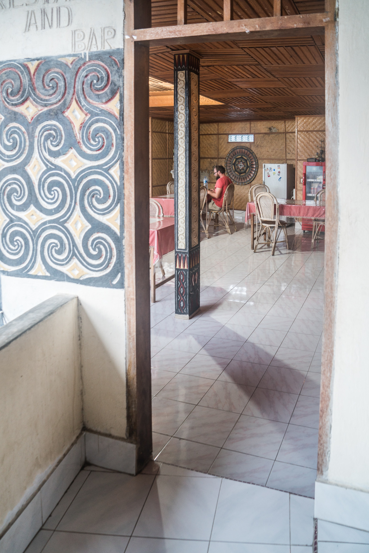 die gewohnte Schnitziposition