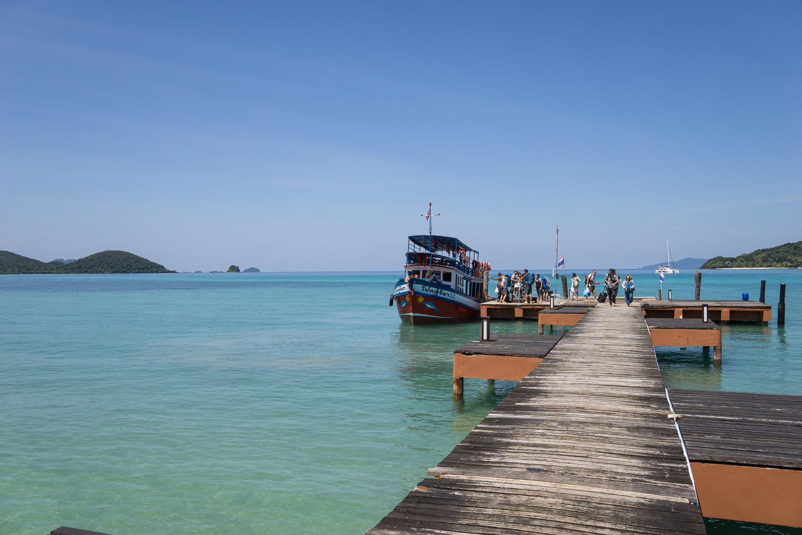 Pier im Norden von Koh Mak