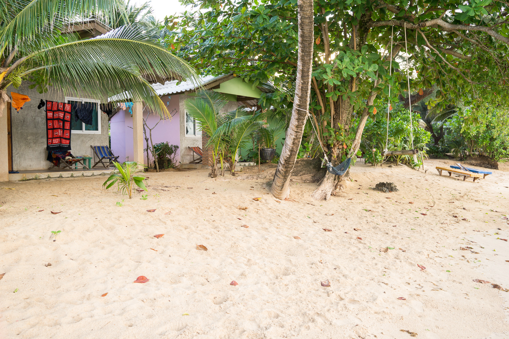 Island Hut Strand morgens