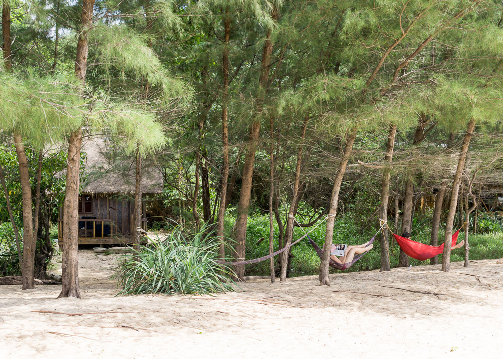 Hängematten am Sunset Beach