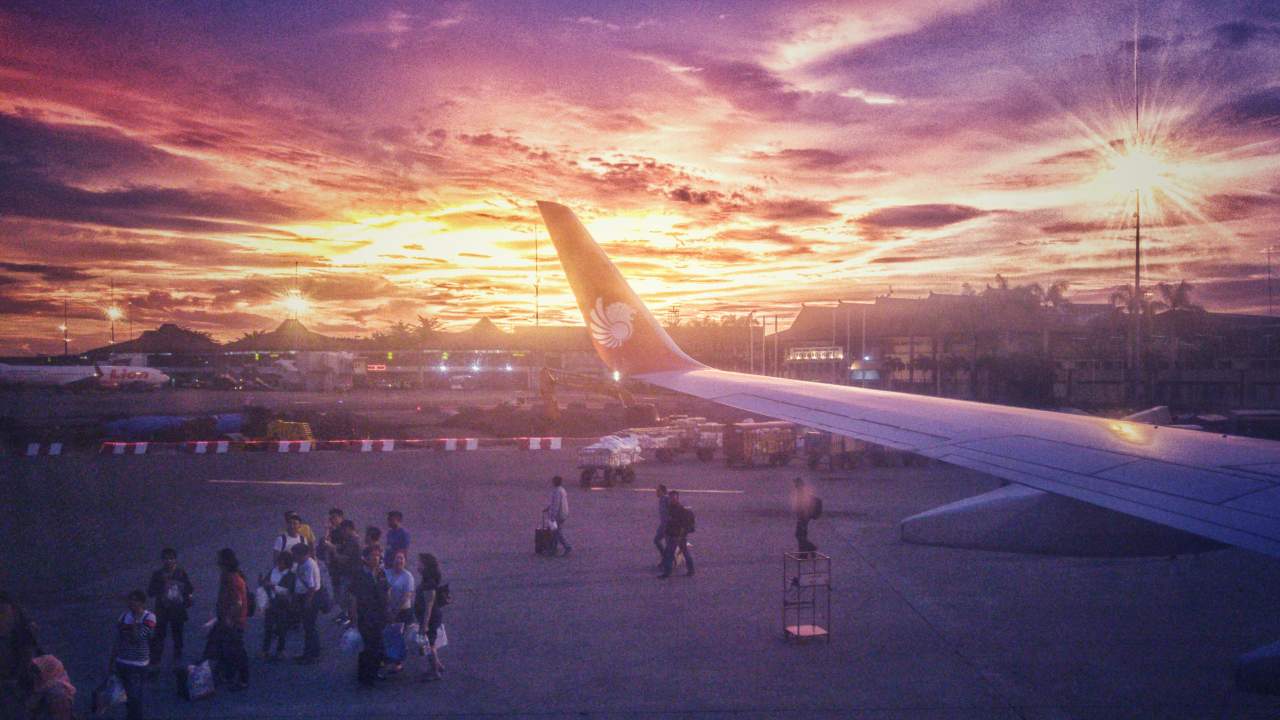 Sonnenuntergang in Jakarta