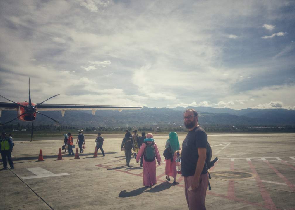 Schnitz auf der Grillplatte