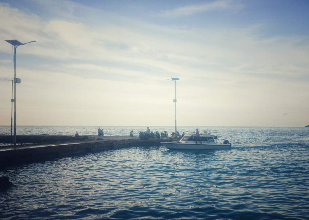 Unser Speedboat trifft ein