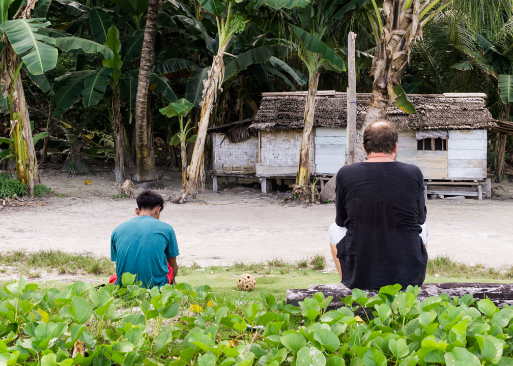 David und Goliath. David hätte auch in Takraw gewonnen
