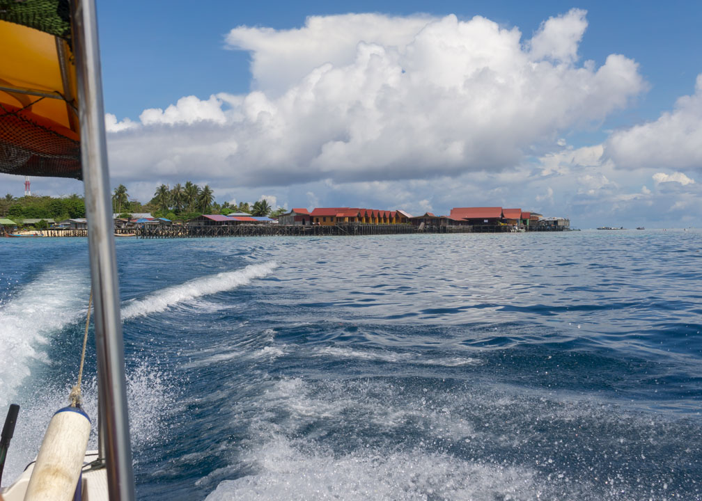 Leaving Mabul Island