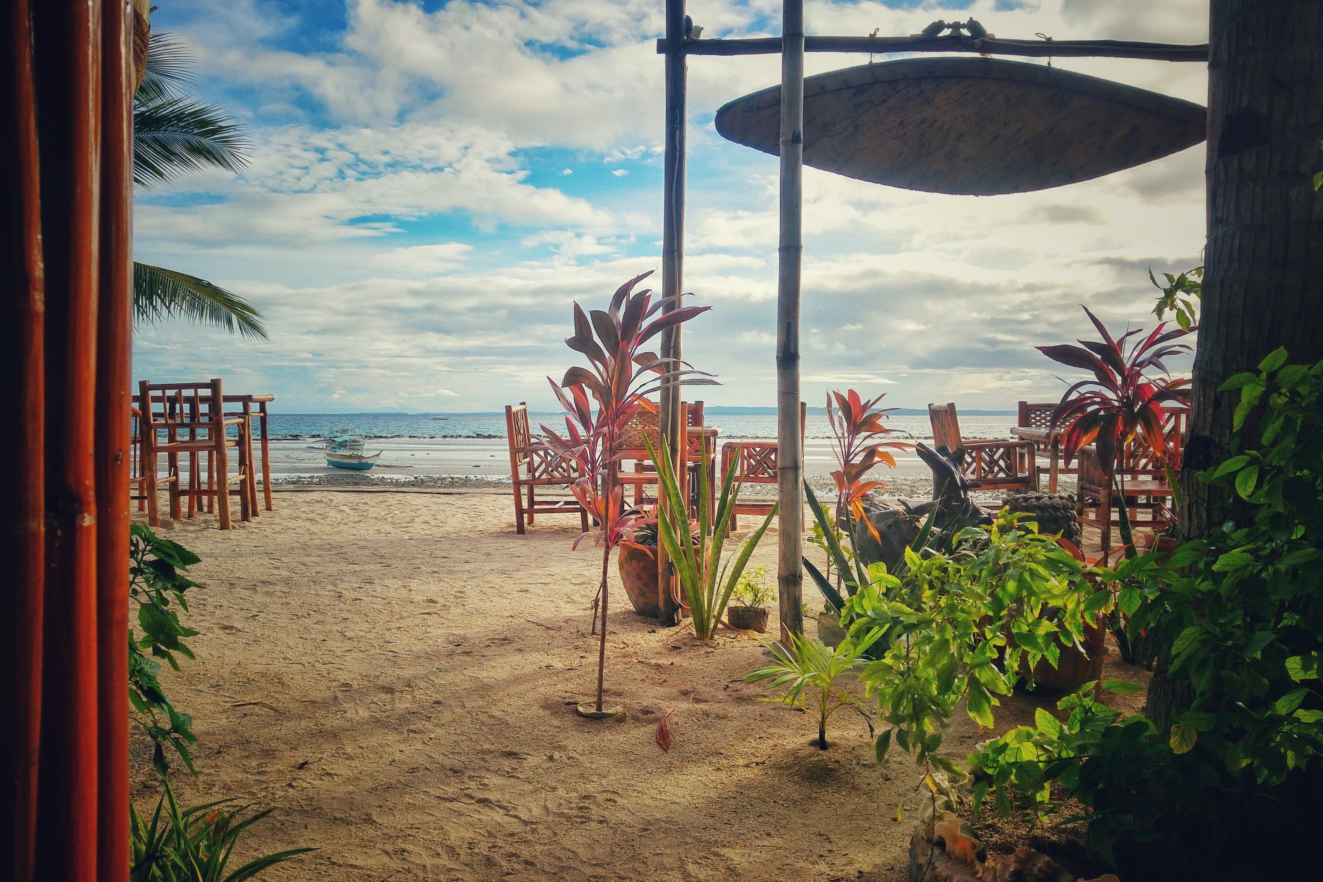 blick vom frühstück aus