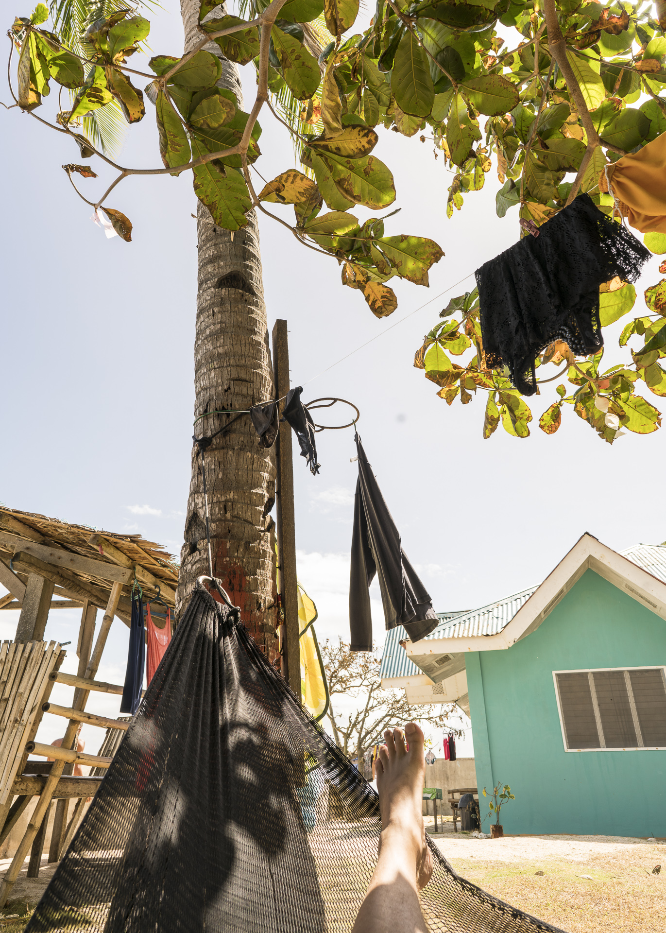 Blick aus der Hängematte